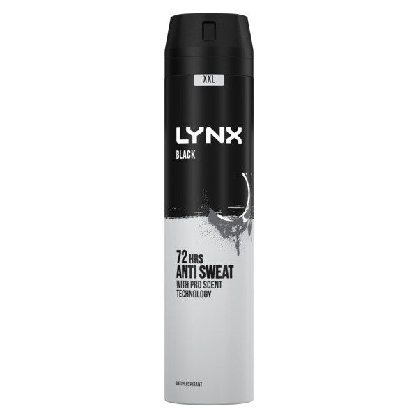 Lynx Anti-Perspirant Deodorant Spray Aerosol Xxl Black 250ml GOODS Superdrug   