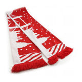 Tower Bridge Christmas scarf with London skyline - British product