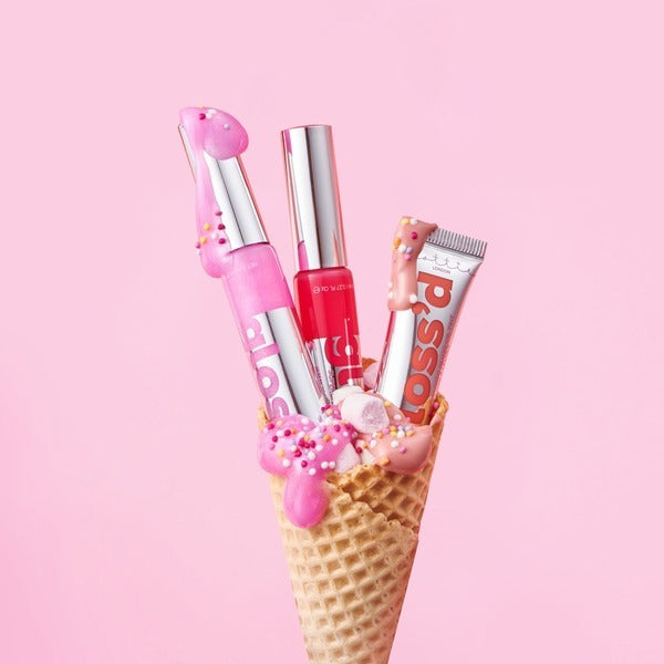 Lottie London Gloss'd vegan lip gloss Glass Clear 8ml, UK version