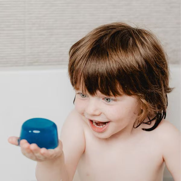 Kids Stuff Wobbly Wash Bubble Bath Blue 6 pack 100g, UK version