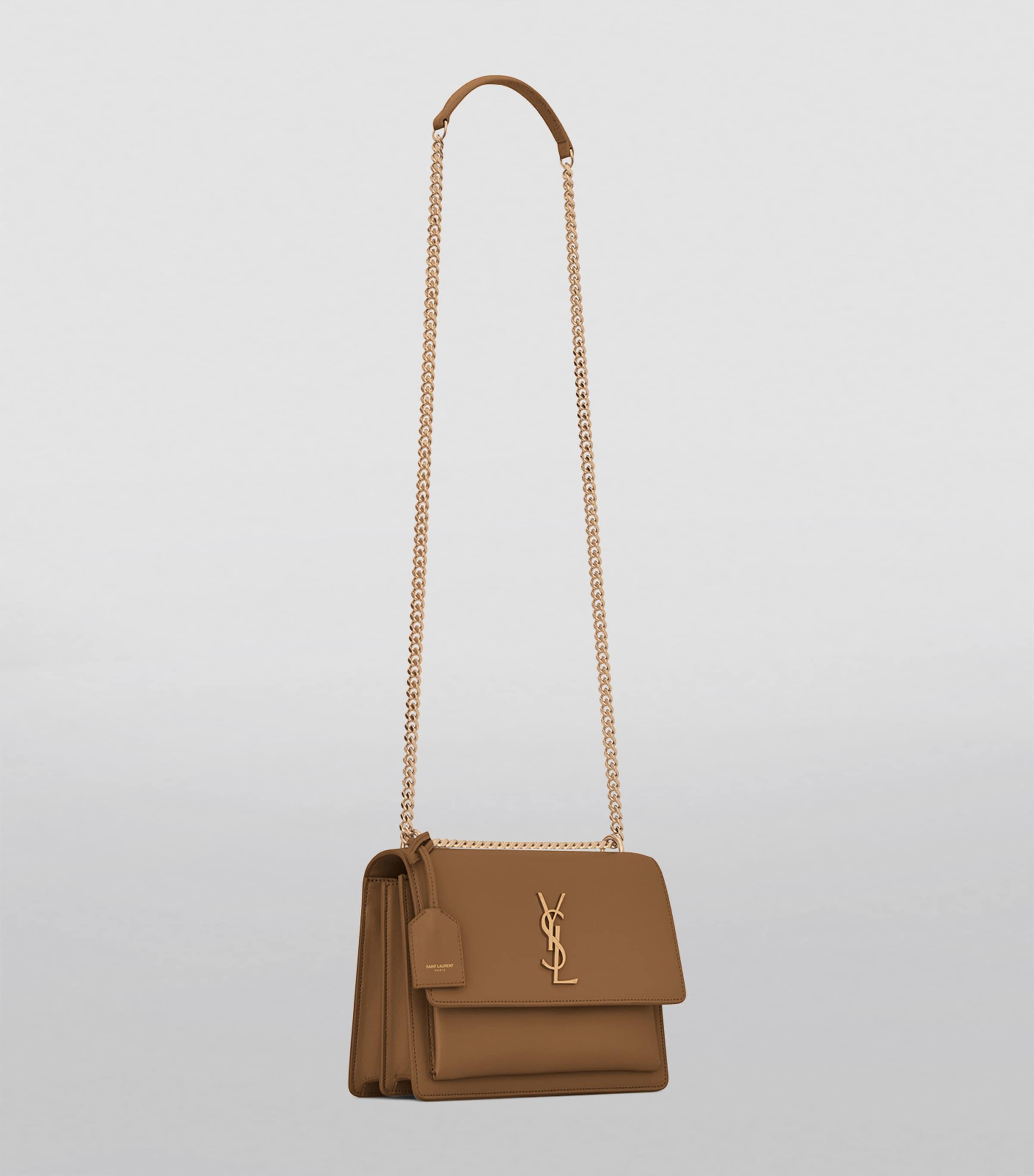 Saint Laurent Medium Sunset Shoulder Bag calf leather, UK version