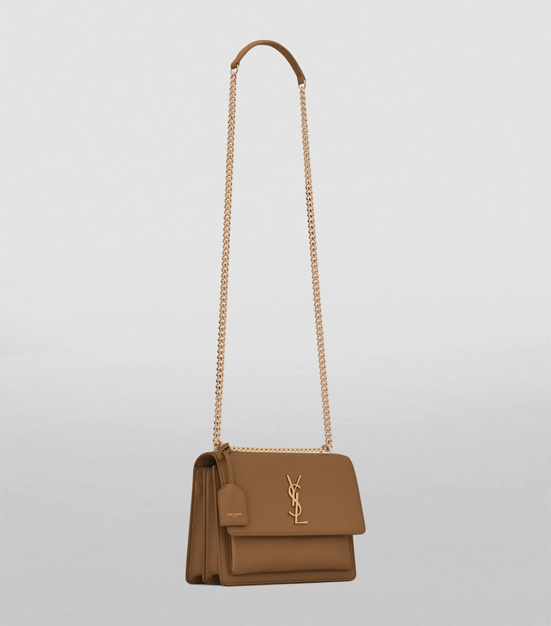 Saint Laurent Medium Sunset Shoulder Bag calf leather, UK version