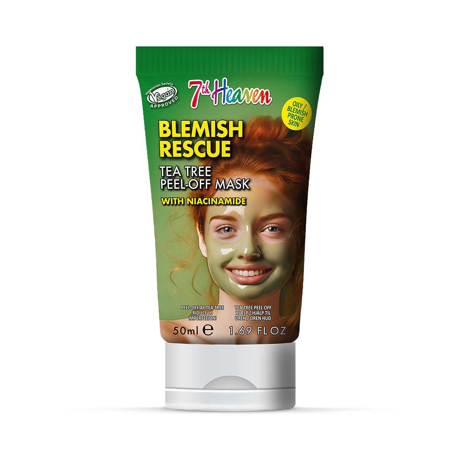 7th Heaven face mask blemish rescue tea tree 50ml, imported from the UK