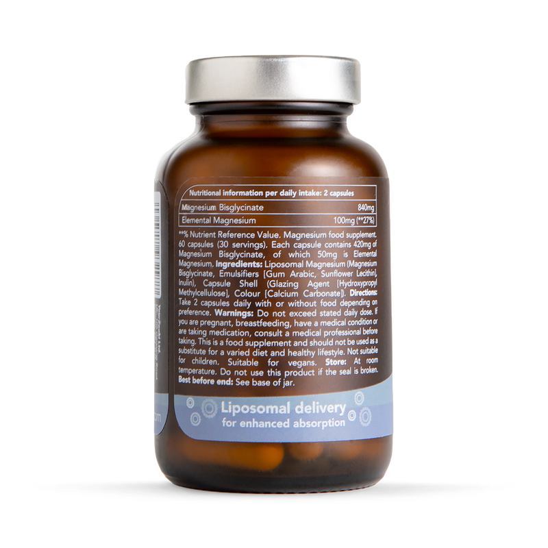 Zooki liposomal magnesium bisglycinate supplement 60 capsules, UK version