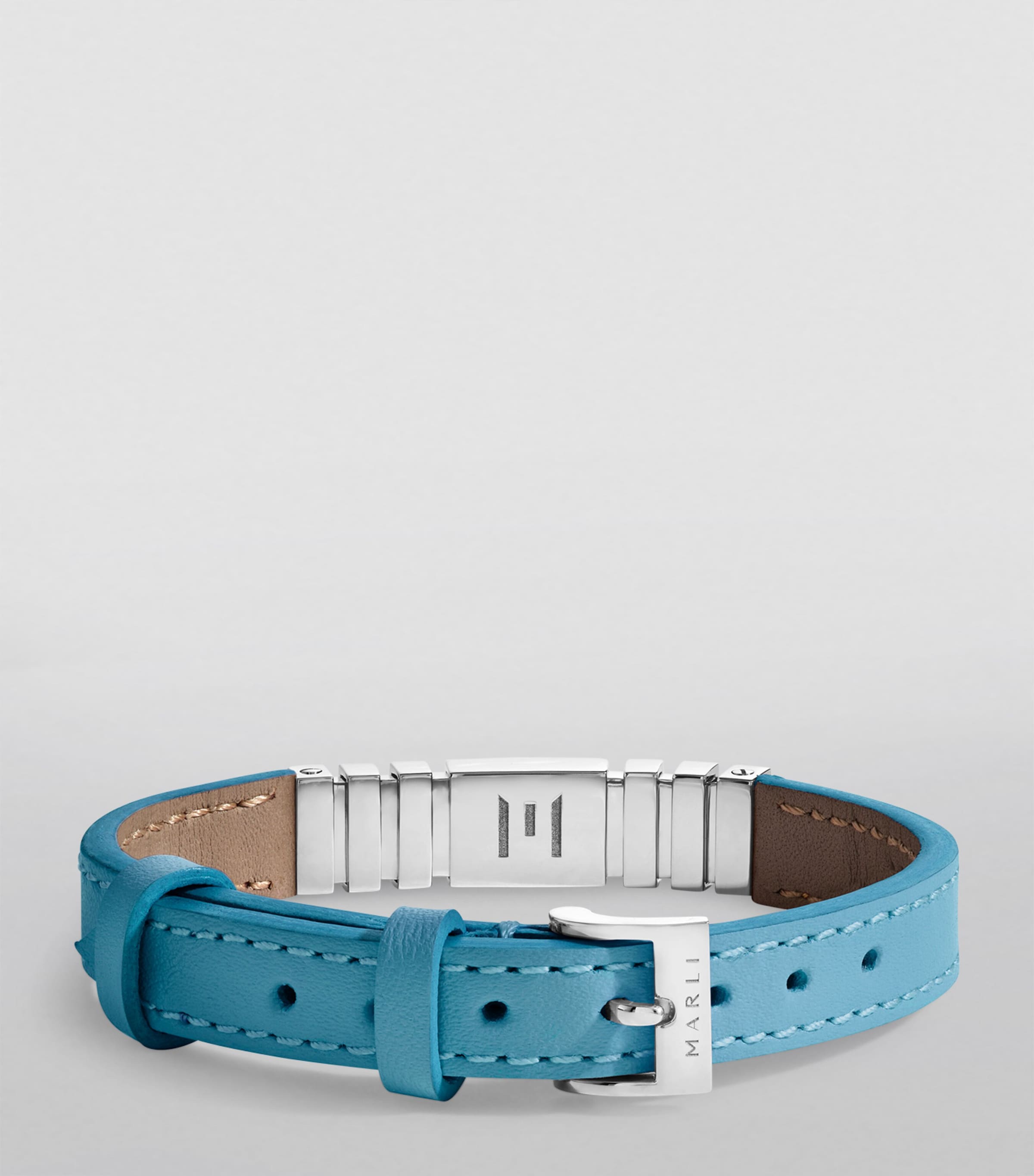 MARLI New York white gold diamond Nappa leather bracelet, imported from the UK