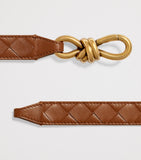 Bottega Veneta Intrecciato leather belt 2cm, UK version