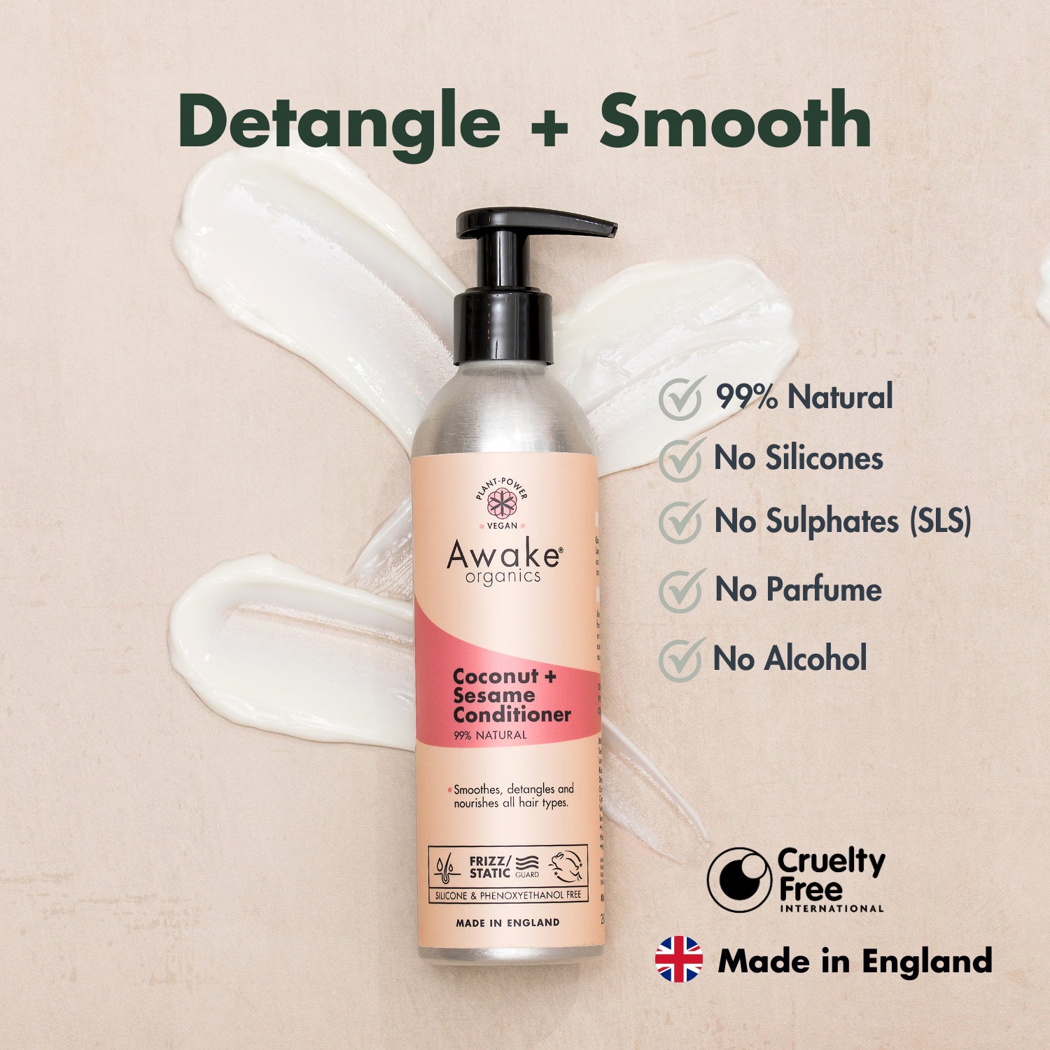 Coconut and Sesame conditioner 250ml (British brand)