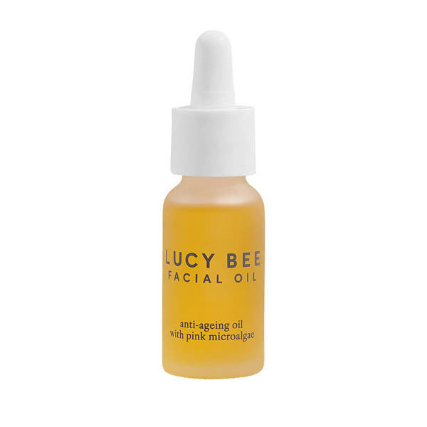 Lucy Bee organic firming facial oil with pink microalgae 18ml, UK version