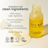 Lucy Bee organic firming facial oil with pink microalgae 18ml, UK version