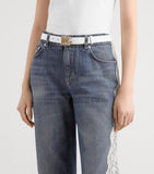 Dolce&Gabbana calfskin logo belt, imported from the UK