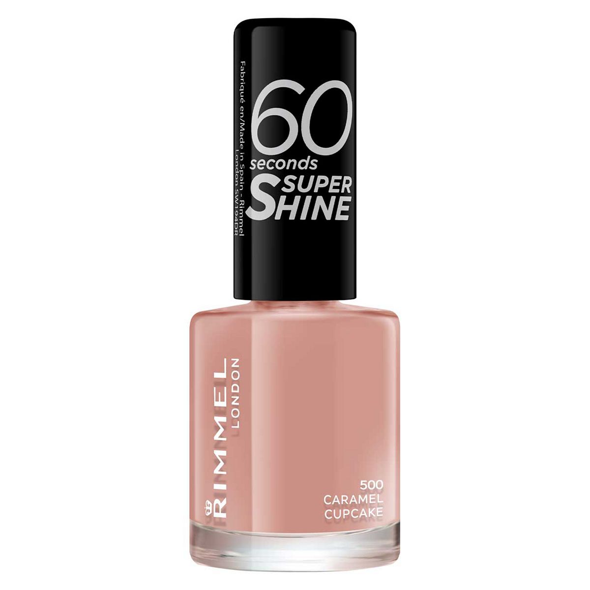 Rimmel 60 Seconds Super Shine Nail Polish 500 Caramel Cupcake Body Care Boots   