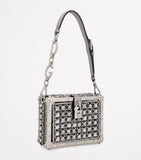 Dolce&Gabbana crystal-embellished shoulder bag, imported from the UK