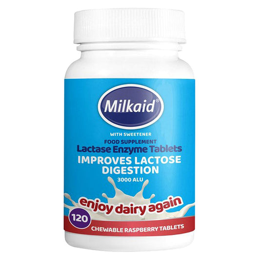 Milkaid Lactase Enzyme Supplement - 120 Tablets GOODS Boots   