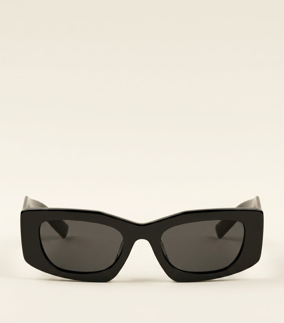 Prada unregelmäßige rechteckige Acetat-Sonnenbrille Italienisches Design - Britisches Produkt