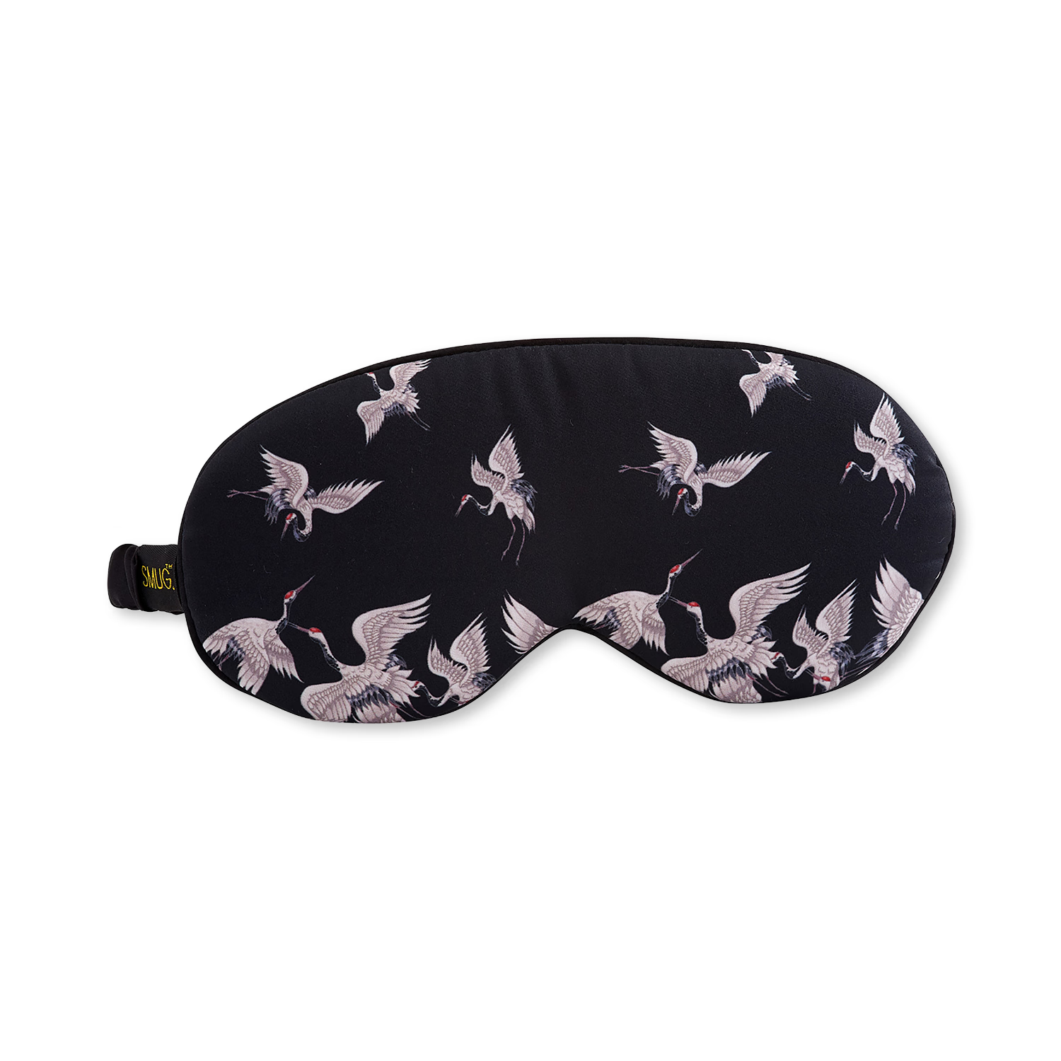 Smug padded satin sleep mask Moonlit Cranes (British brand)