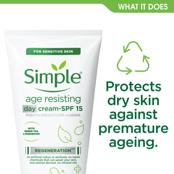 Simple Regeneration Age Resisting Day Cream SPF 15 50ml GOODS Sainsburys   