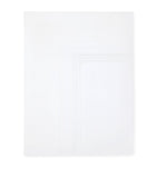 Pratesi Egyptian cotton Super King flat sheet with triple stripe, 300cm x 270cm, imported from the UK