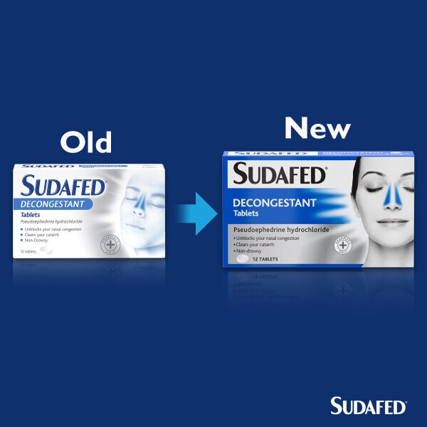 Sudafed Decongestant Tablets 12s GOODS Superdrug   