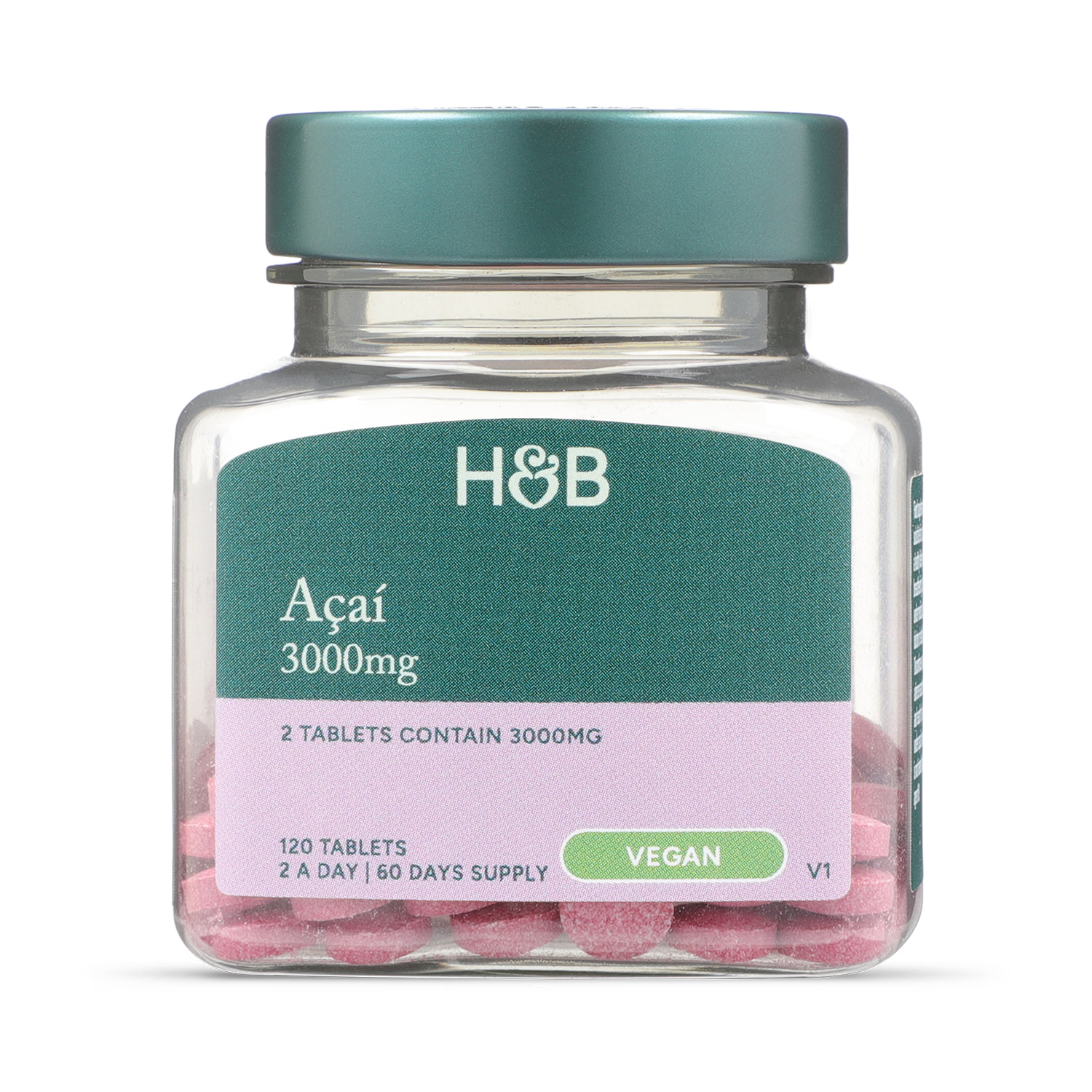 Holland & Barrett Acai Berry 1500mg Tablets 120 count, UK version