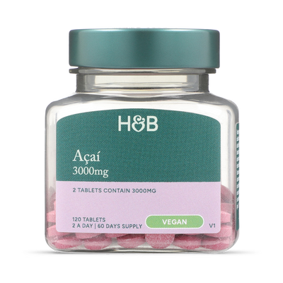 Holland & Barrett Holland & Barrett Acai Berry 1500mg Tablets 120 Count- Buy online at McGrocer