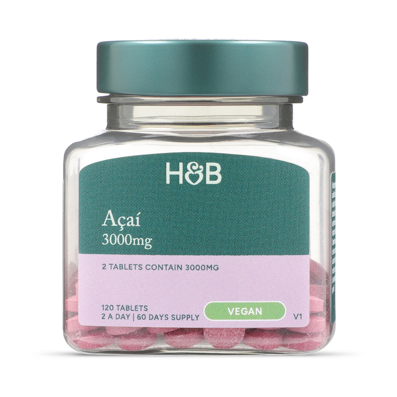 Holland & Barrett Acai Berry 1500mg Tablets 120 count, UK version