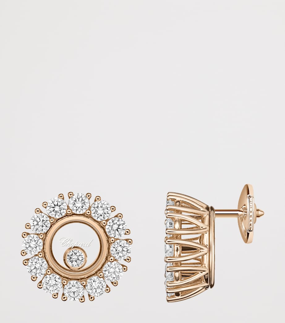Chopard stud earrings Happy Diamonds twirling diamonds (British brand)
