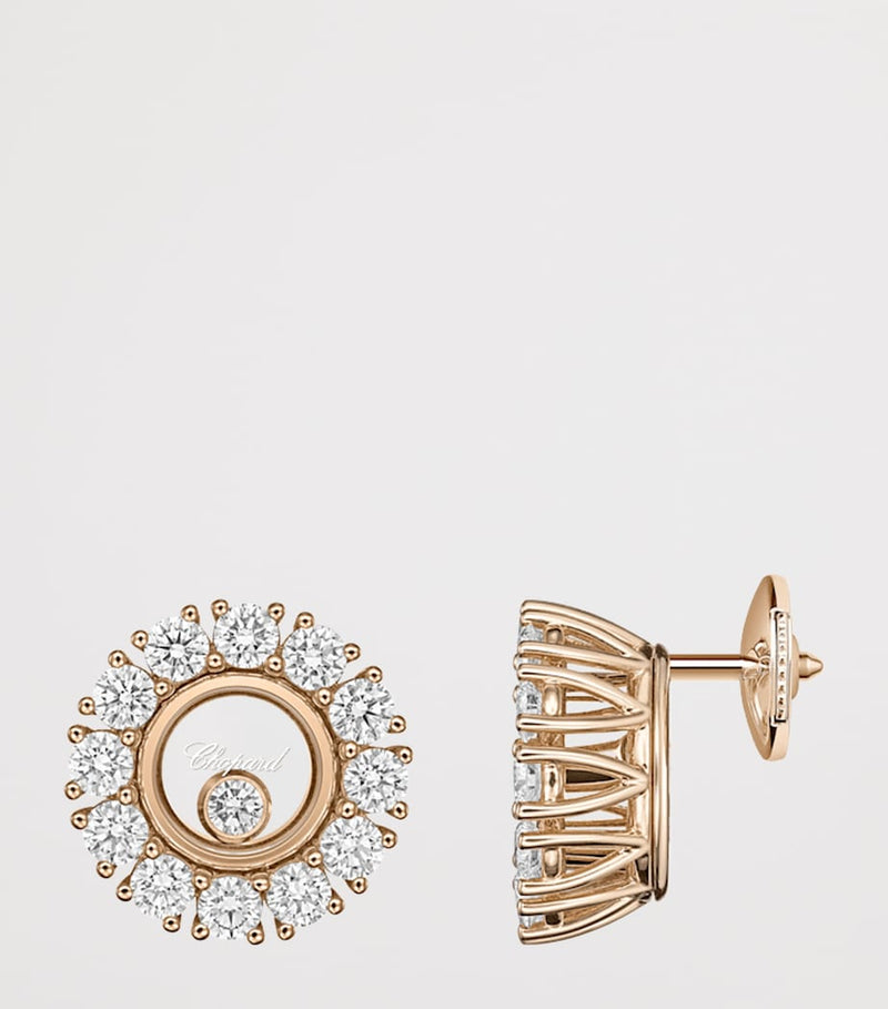 Chopard stud earrings Happy Diamonds twirling diamonds (British brand)