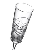 Waterford set of 2 crystal Aran champagne flutes 275ml (British brand)