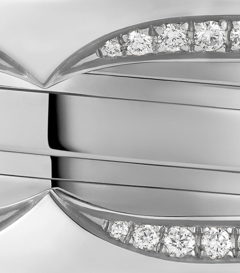 Bvlgari B.zero1 three-band white gold ring, imported from the UK