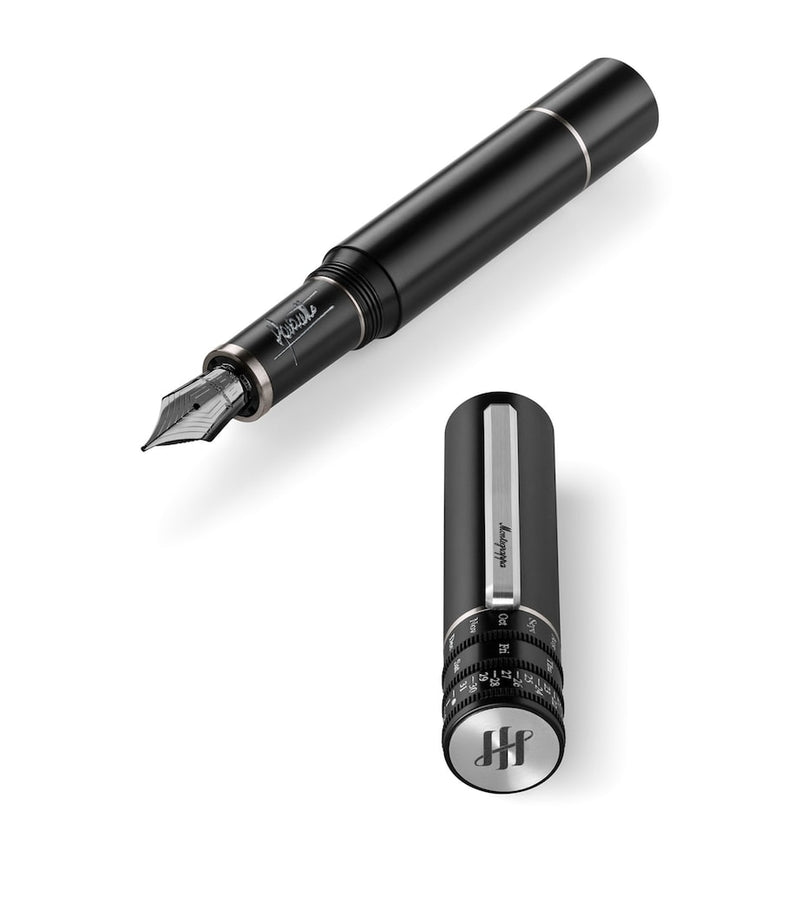 Montegrappa gold-trim Anytime Maestro fountain pen with perpetual calendar, imported from the UK