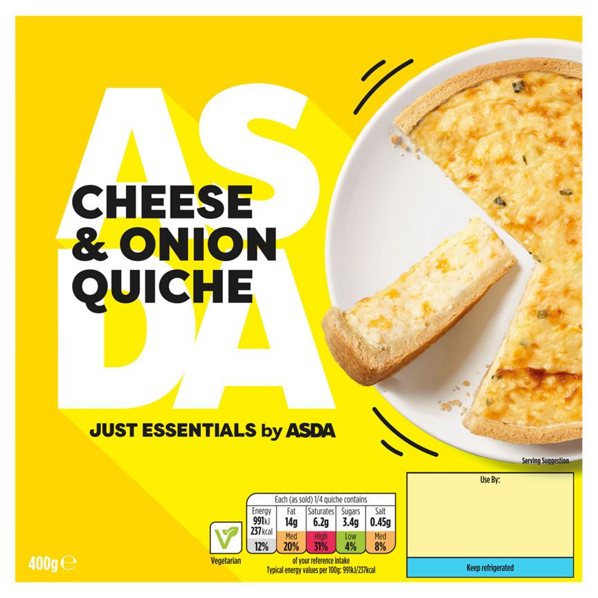 JUST ESSENTIALS by ASDA Cheese &amp; Onion Quiche