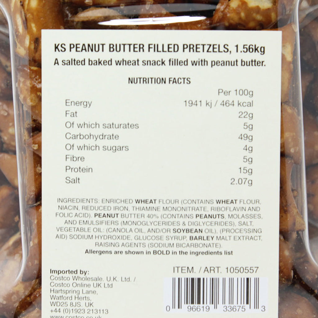 Kirkland Signature Peanut Butter Filled Pretzel Nuggets, 1.56kg