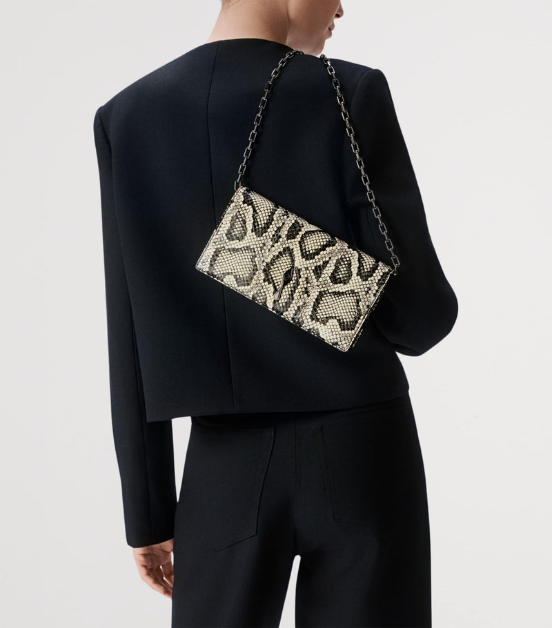 Christian Louboutin Bettina snakeskin clutch bag (British brand)
