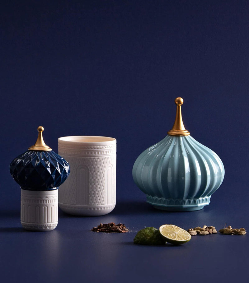 Lladró Blue Spire scented candle 200g, UK version