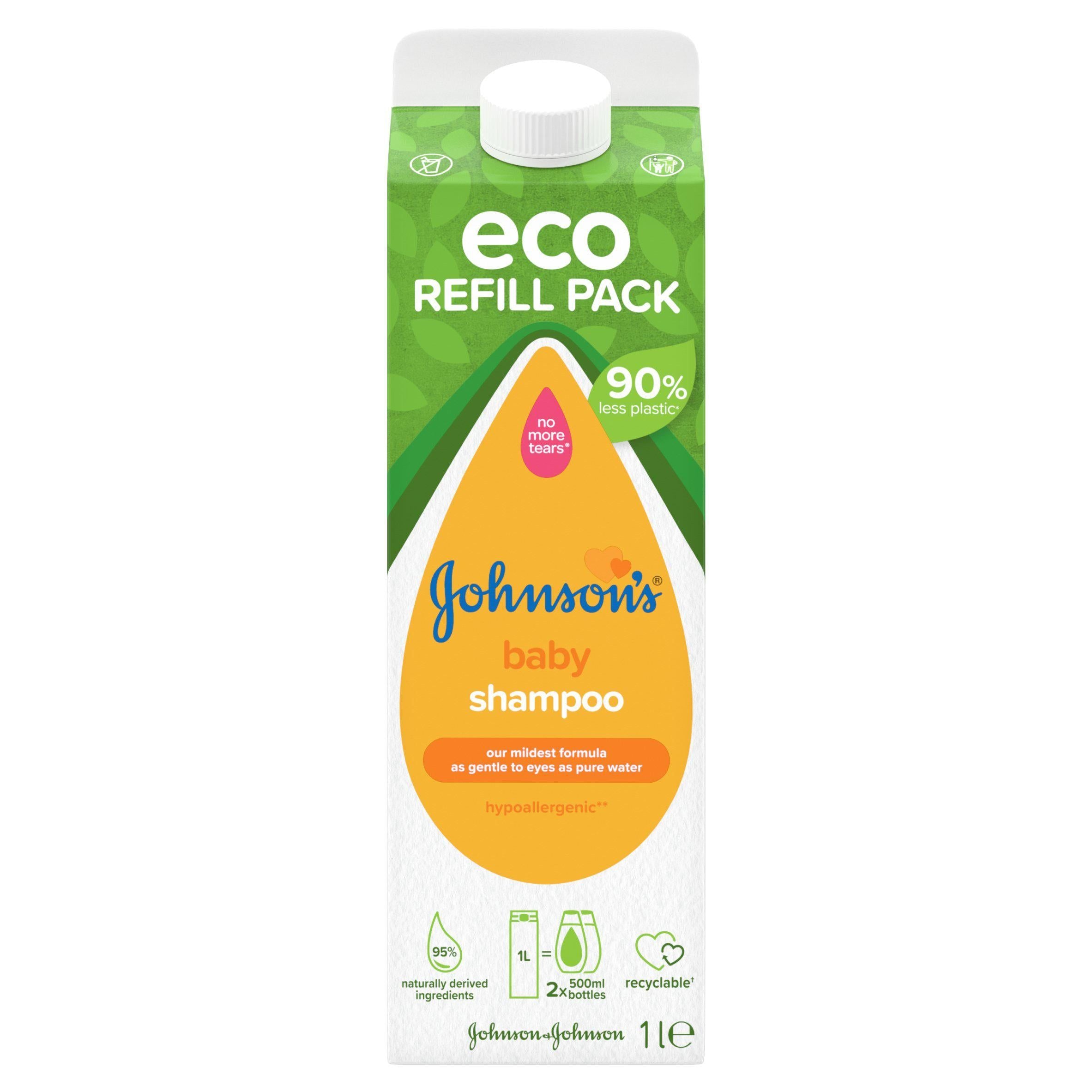 Johnson's® Baby Shampoo Eco Refill Pack 1L GOODS Sainsburys   