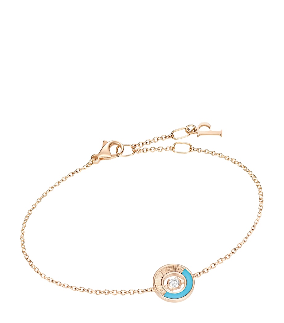 Piaget rose gold and turquoise Possession bracelet, UK version