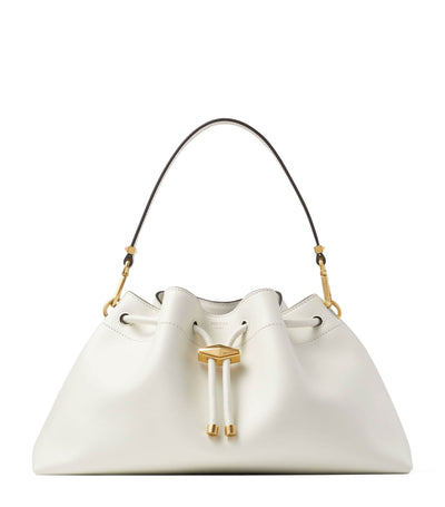 Harrods Jimmy Choo Medium Leather Cinch Shoulder Bag- Buy online at McGrocer