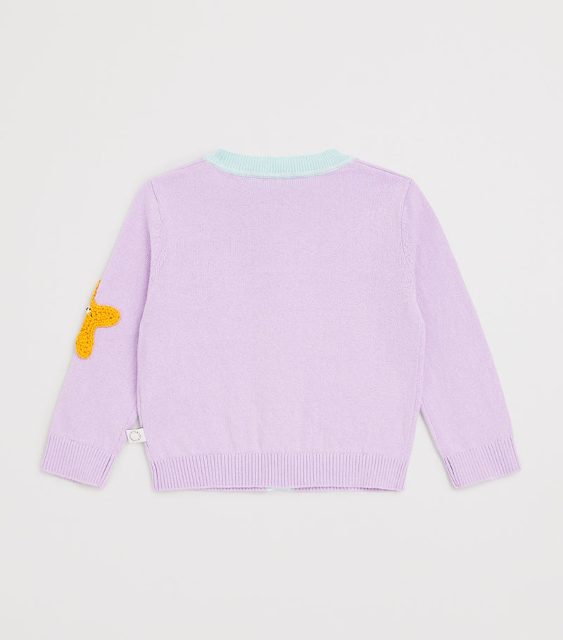 Stella McCartney Kids Cotton Embroidered Star Cardigan 6-36 months (British brand)