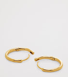 Monica Vinader small gold vermeil hoop earrings - British product