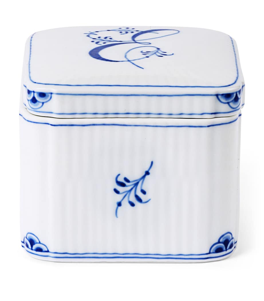 Royal Copenhagen porcelain alphabet bonbonniere, UK version