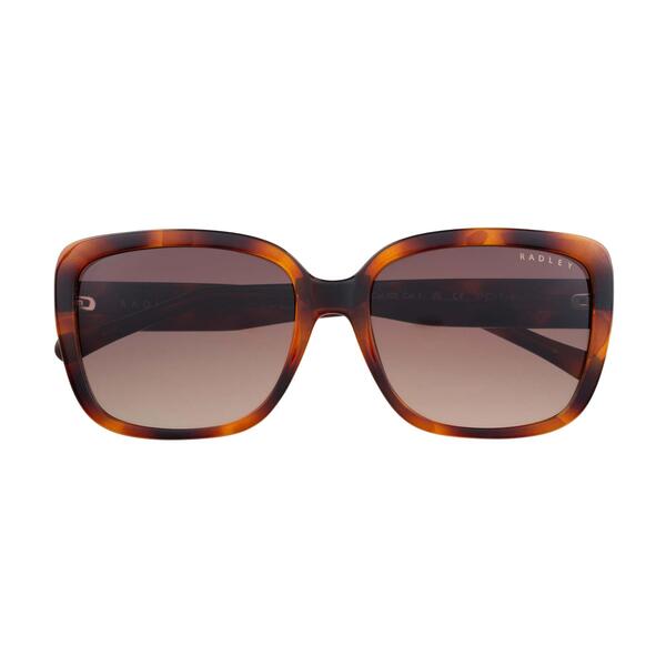 Radley women square sunglasses brown gradient, UK version