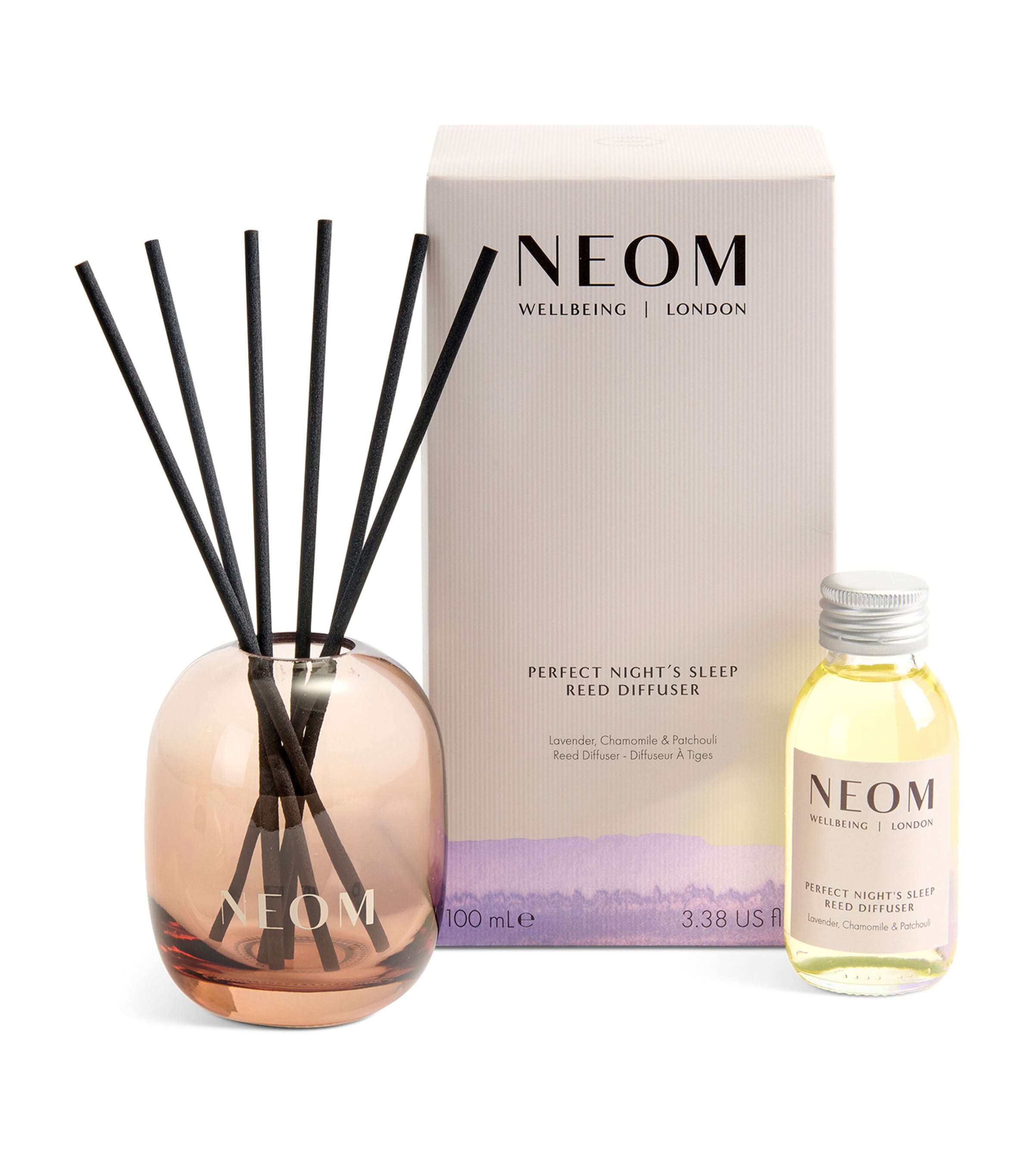 NEOM Perfect Night's Sleep reed diffuser 100ml, imported from the UK