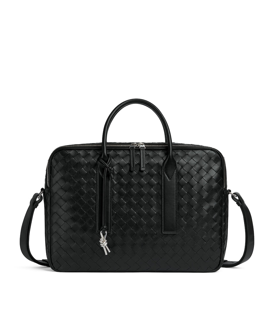 Bottega Veneta Intrecciato leather briefcase - British product