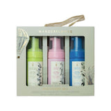 Wanderflower foaming body wash discovery set 3x100ml, imported from the UK
