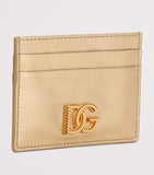 Dolce&Gabbana laminated calfskin logo card holder, UK version