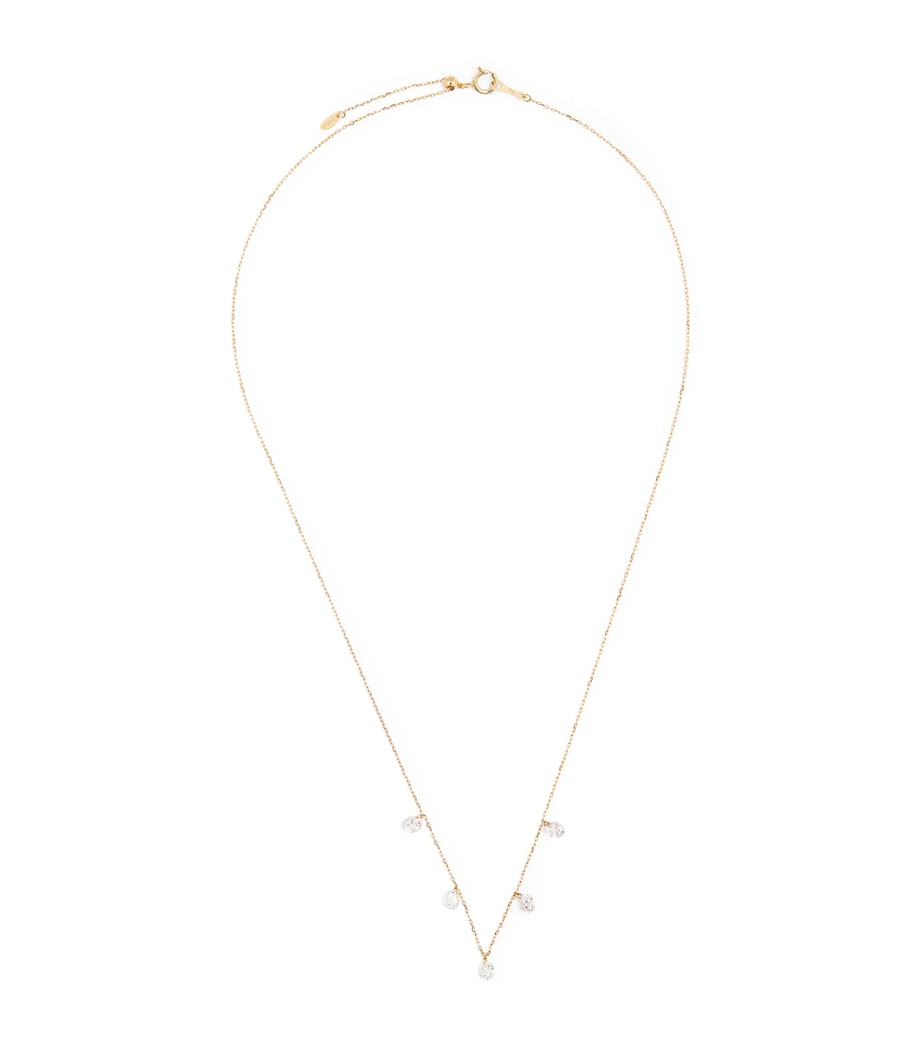 Persée Danaé necklace yellow gold 5-stone diamond - British product