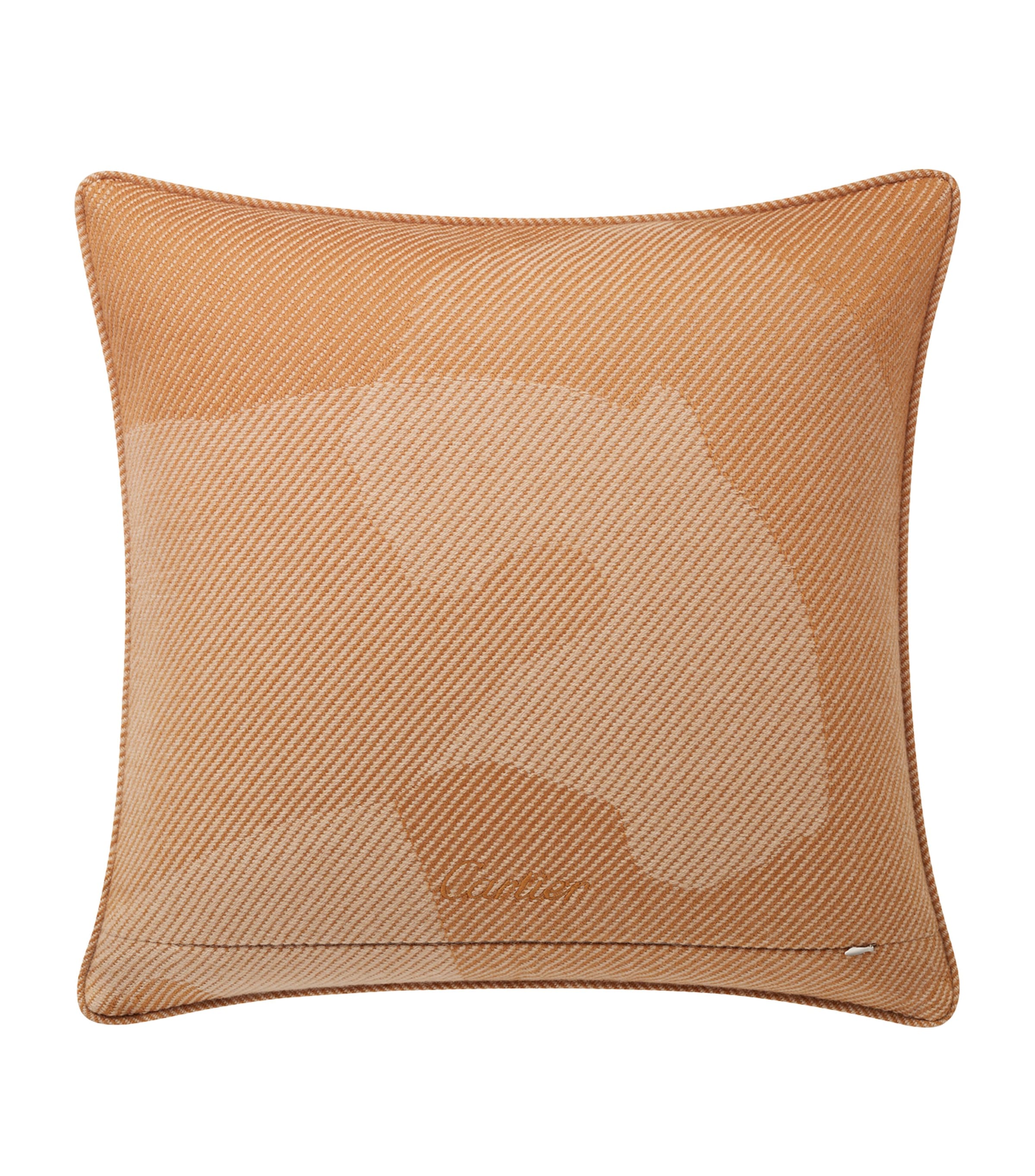 Cartier wool-cashmere Panthère de Cartier cushion 50cm x 50cm - British product