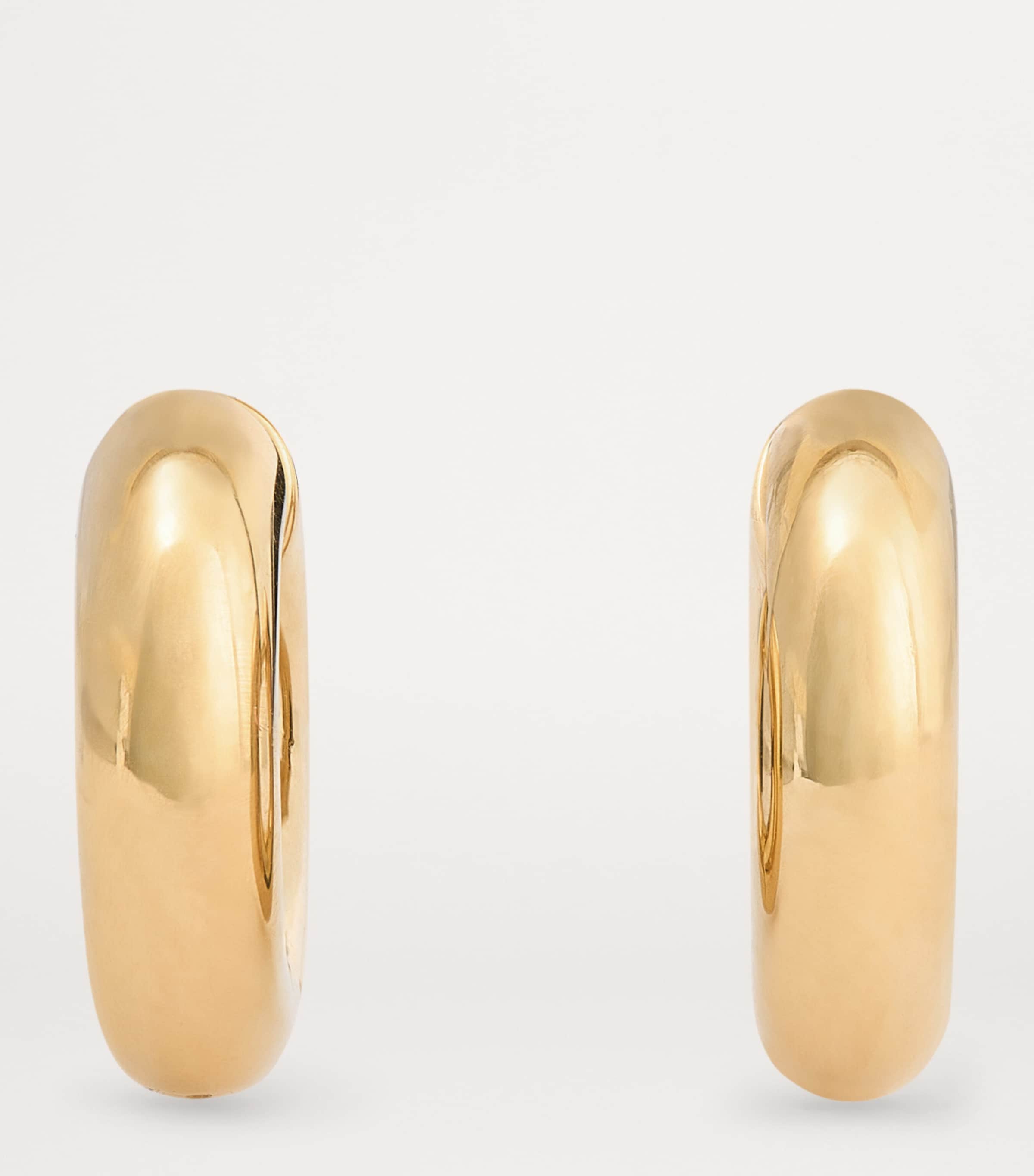 Engelbert yellow gold Absolute Creoles hoop earrings - British product