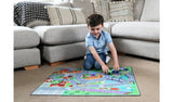 Chad Valley Dual Sided Toy Car Mat and 2 Cars