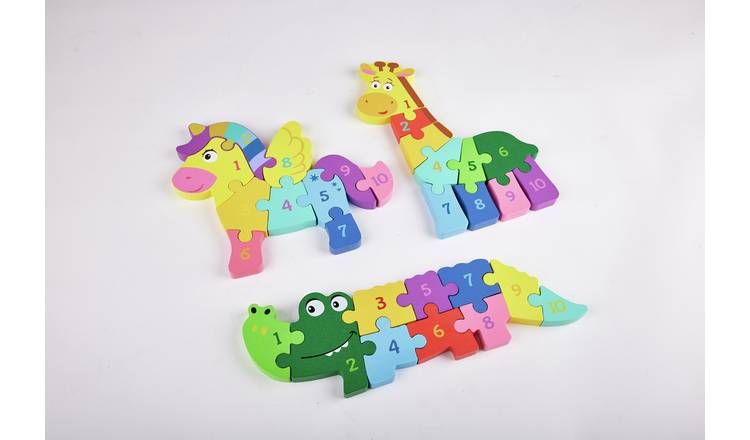 Chad Valley Wooden Animal Kids Jigsaw Puzzle